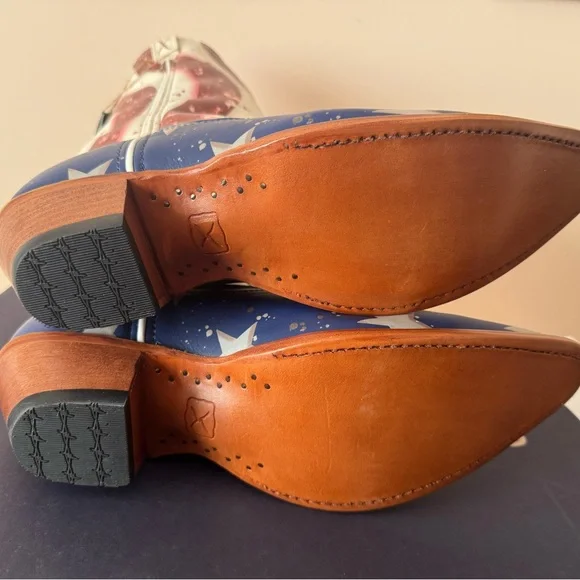 TWISTED X Leather American Flag Stepping Out Western Boot. Size: 9 - Picture 5 of 10